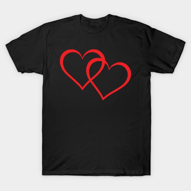 two hearts T-Shirt by Khenyot